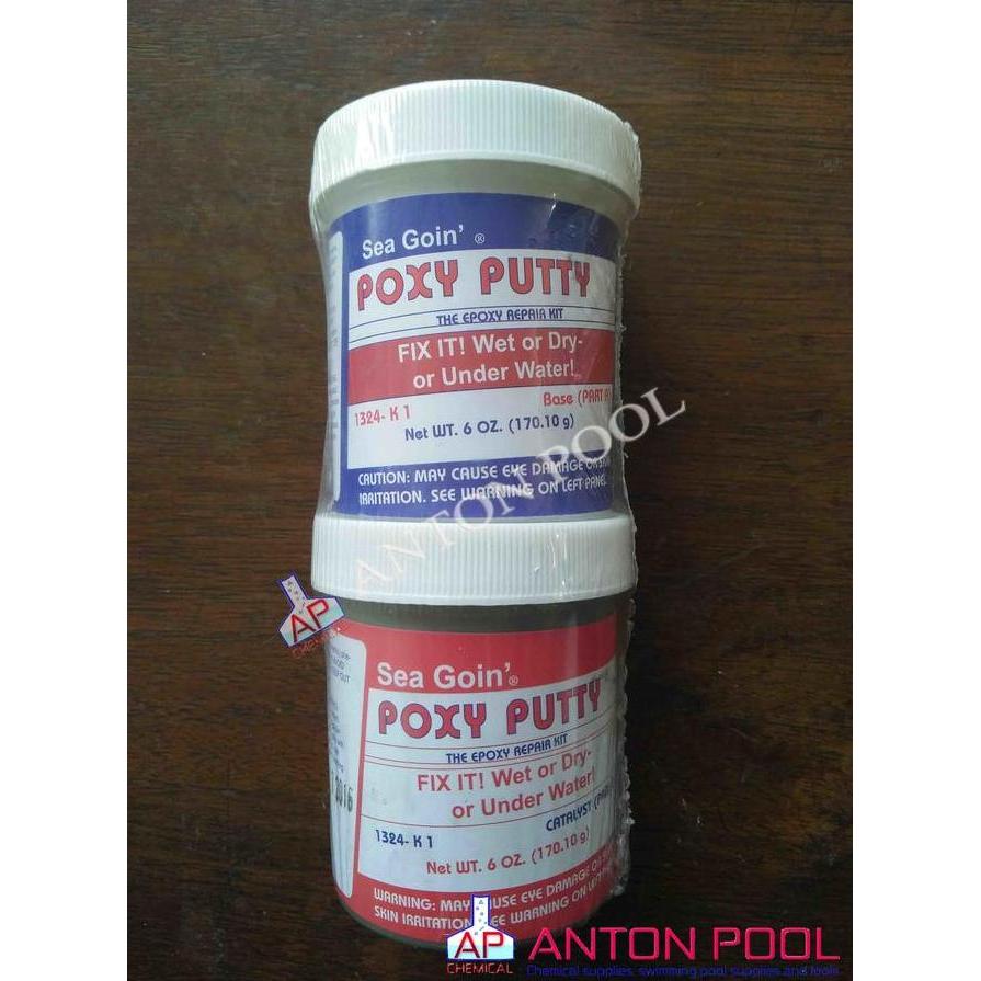 Lem Keramik Bawah Air Poxy Putty Pa 340Gr