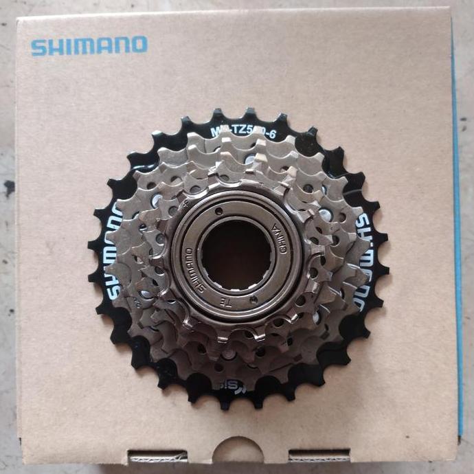 Promo freewheel sprocket shimano original 6sp 6speed 6 speed TZ500 14-28T ulir drat Diskon