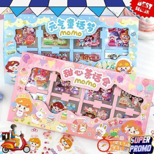 200 lembar Sticker Box PVC Jumbo Size Stiker COD