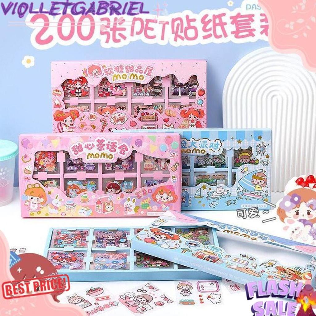 200 lembar Sticker Box PVC Jumbo Size Stiker Promo