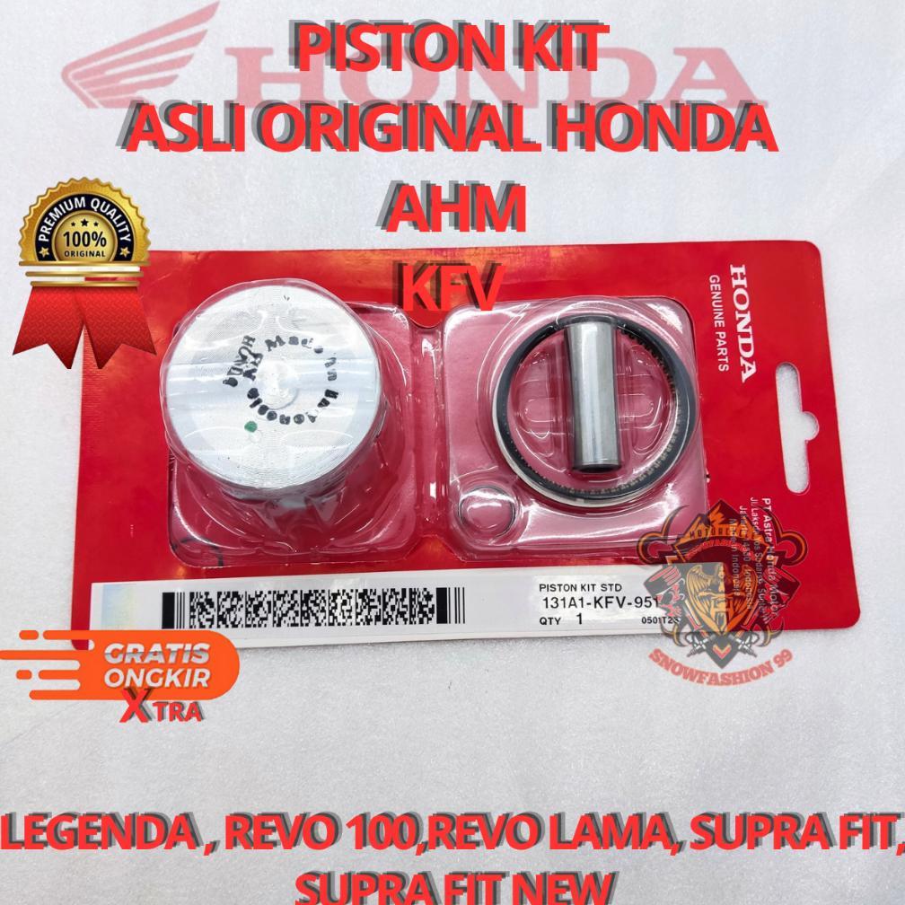 PISTON KIT STANDAR SUPRA FIT KFV RING SEHER LEGENDA ,REVO LAMA ,SUPRA FIT X ,SUPRA FIT S ,SUPRA FIT 
