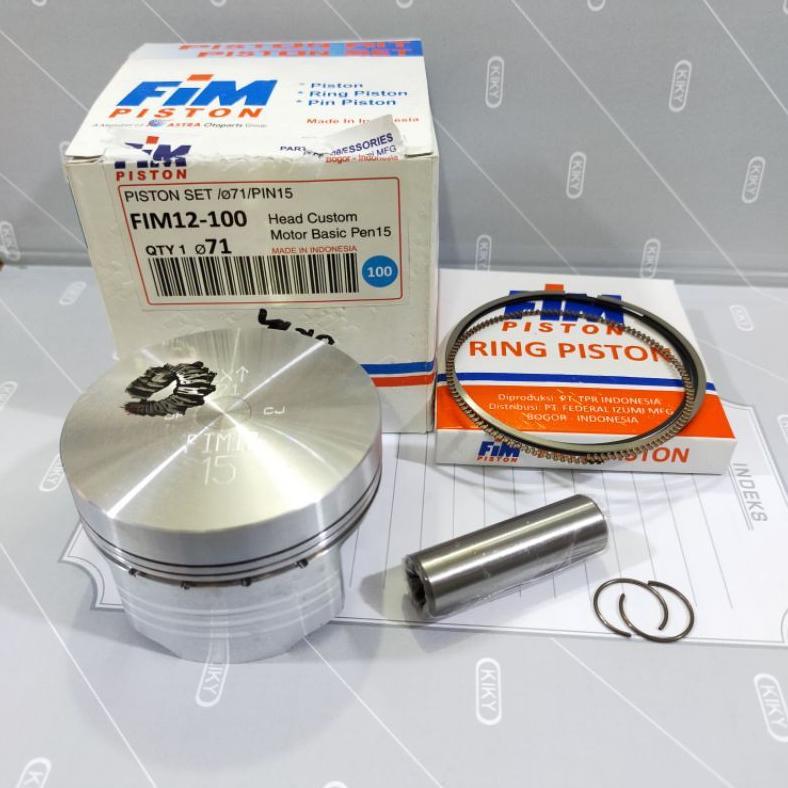 SEHER PISTON FIM 12 MENATH PEN 15 CB GL MEGAPRO TIGER KAWASAKI MENTAH PEN 15 DIAMETER 70 71 72 MM