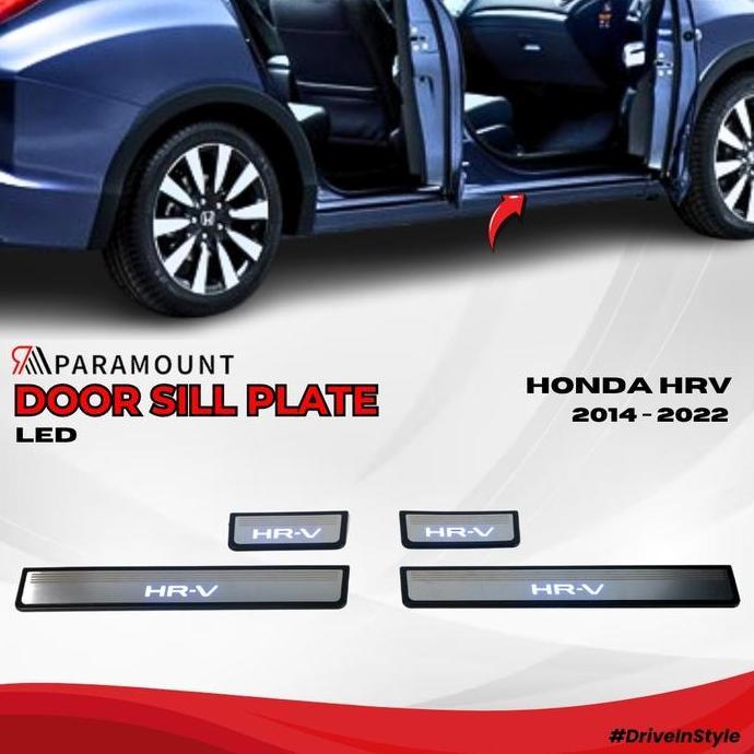 Door Sill Plate Led Honda Hrv 2014 - 2022 / Injakan Kaki Pintu Mobil - Paramount Auto Forsale