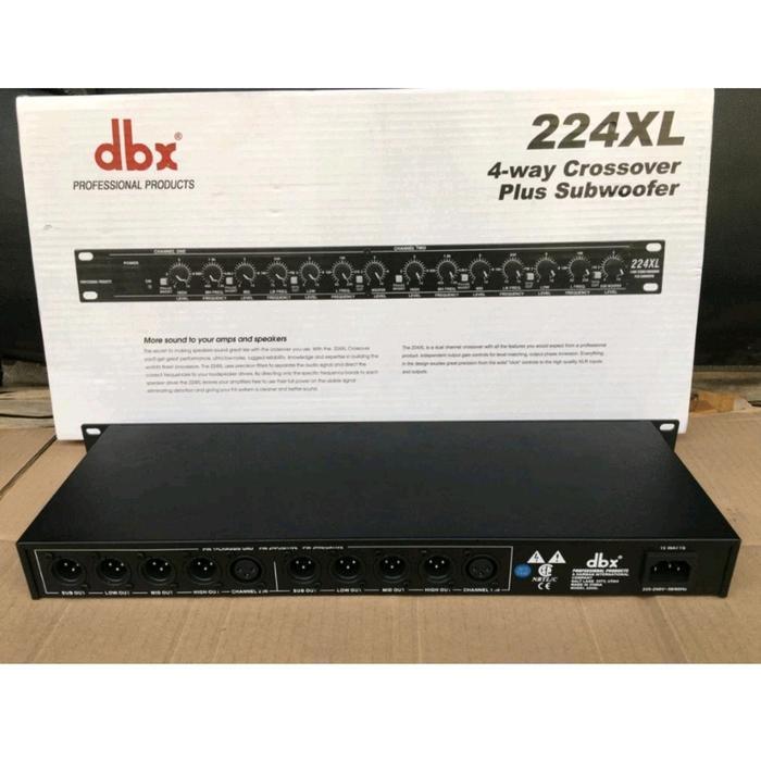 Crossover 224 Xl / Dbx 224Xl + Subwoofer Original Dan Terpercaya