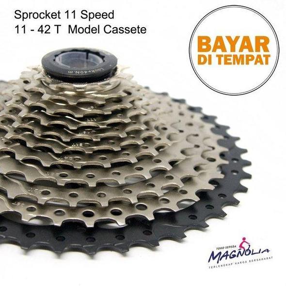 Sprocket Sproket 11 Speed 11-42T Sepeda Gunung MTB Model Slop