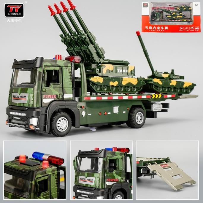 Mainan Truck Military Transport  Diecast  Militer Series Kode 406