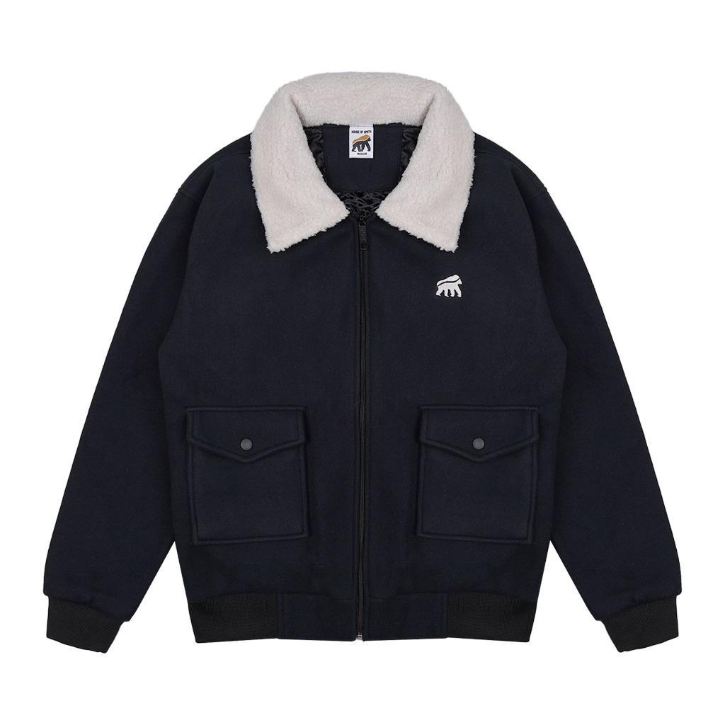 House Of Smith Jaket Sherpa Pria - Lasket Black #4 - Vintage Sherpa Jacket