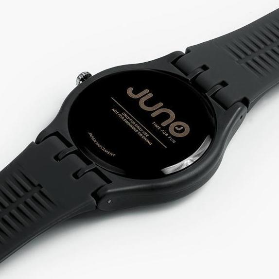 New- Geoff Max - Slava Grey Jam Tangan Unisex Analog Casual Stainless Steel Snap Case Back & Silicon