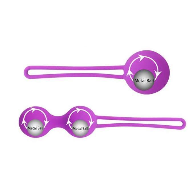 Lansungkirim- Premium Silicone Kegel Ball With Metal Balls Inside / Bola Senam Kegel