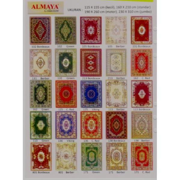 KARPET/PERMADANI merk SAMIRA-MODERNO-ALMAYA