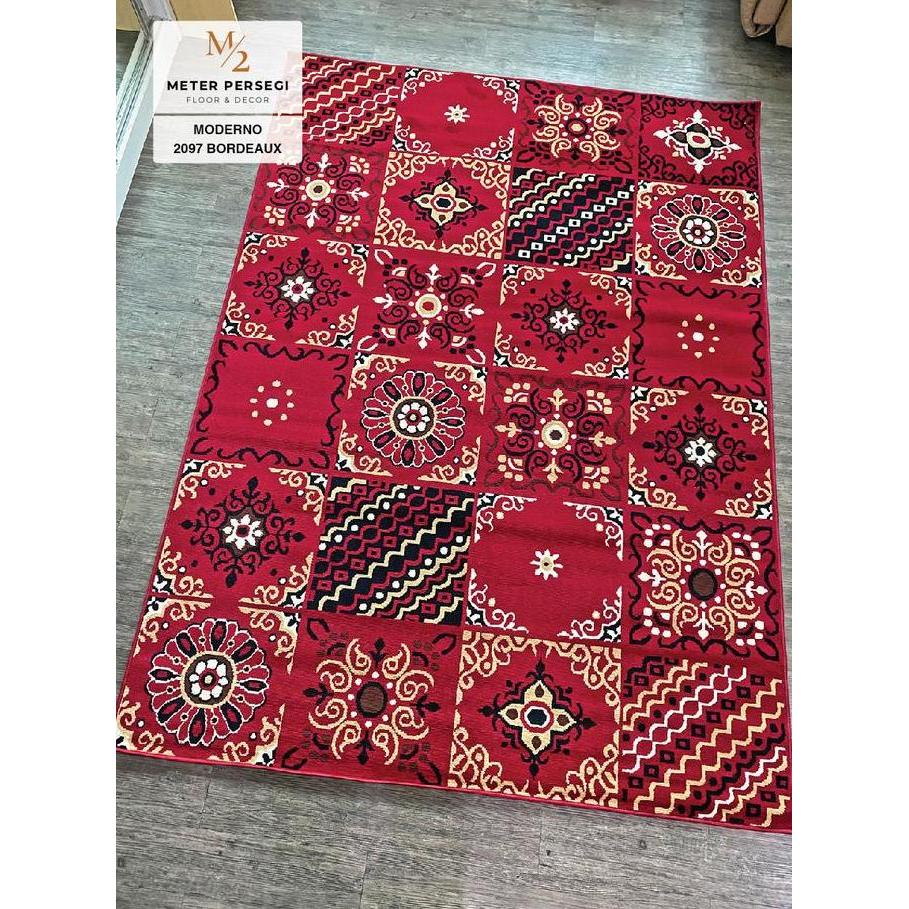 Karpet Moderno 190 x 260 cm 2097 Bordeaux