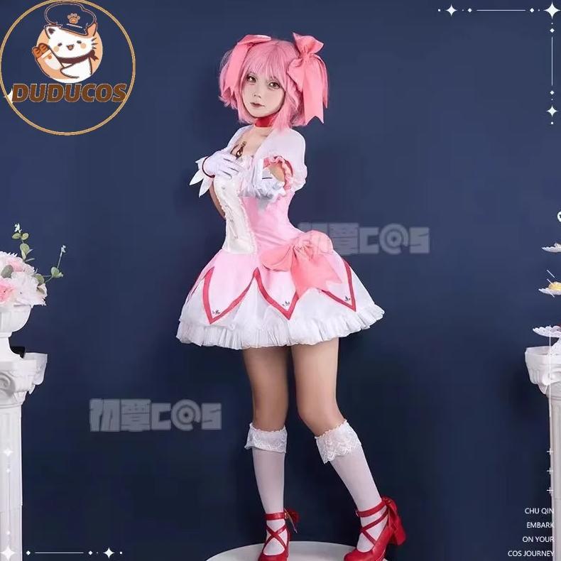  Kaname Madoka Cosplay AnimeS-XXLDUDU-SR Kaname Madoka Cosplay Costume Plus Size