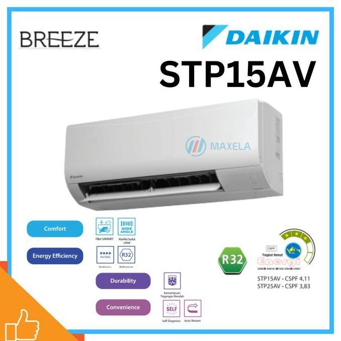 Terlaris Ac Daikin 1/2 Pk Low Watt Ftp15Av Refrigerant R32