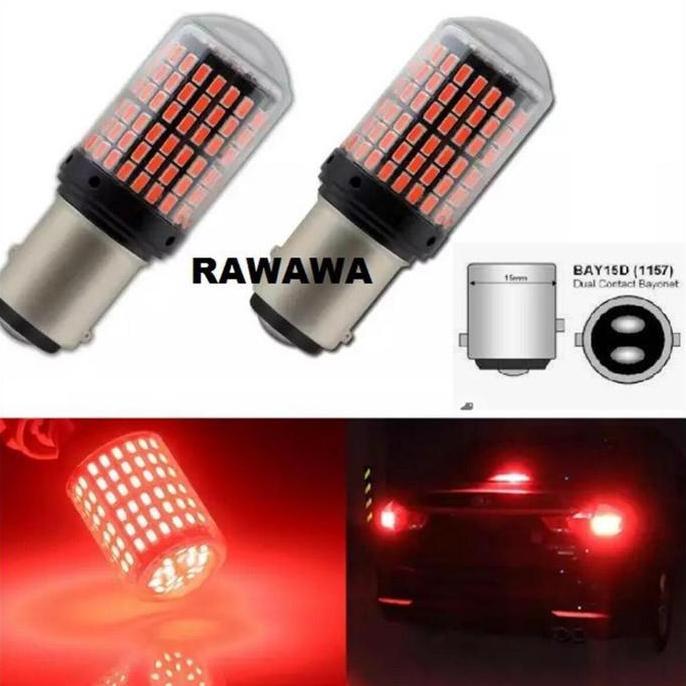 Bohlam Rem Lampu LED 1157 Bayonet Putar Mobil Avanza Xenia Agya Ayla