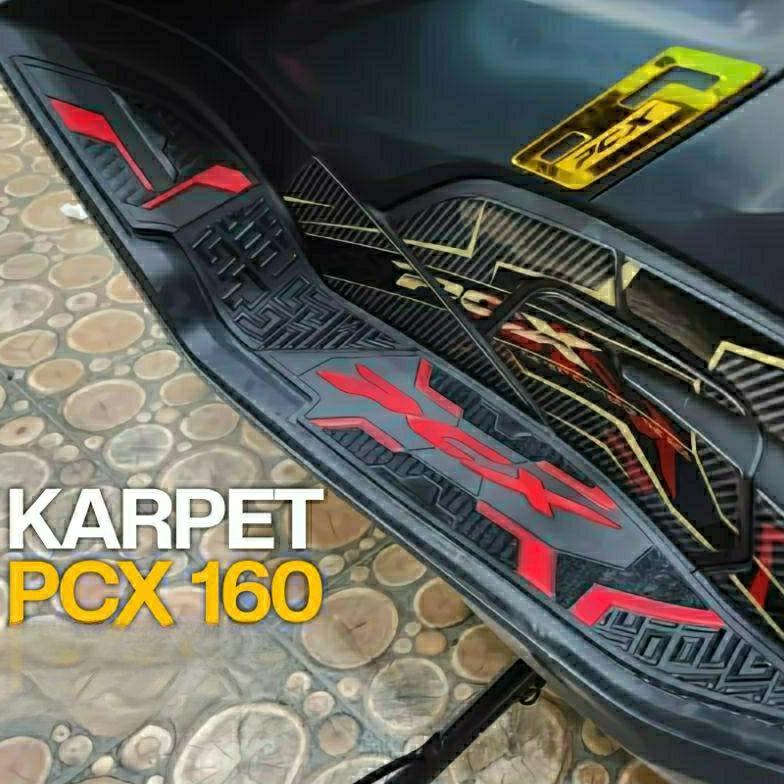 Karpet Motor Honda PCX 160 2021-2023 Alas Pijakan Kaki PCX 160 2021-2023 Rubber premium