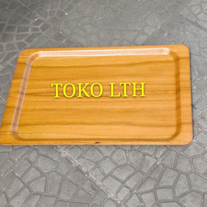 BAKI KAYU PERSEGI SEGI BESAR / NAMPAN TRAY PERSEGI KAYU