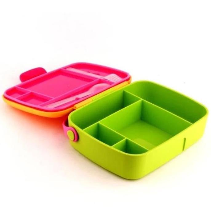 Bento Lunch Box Mirip Munchkin / Kotak Makan Bento Sekat Anti Tumpah