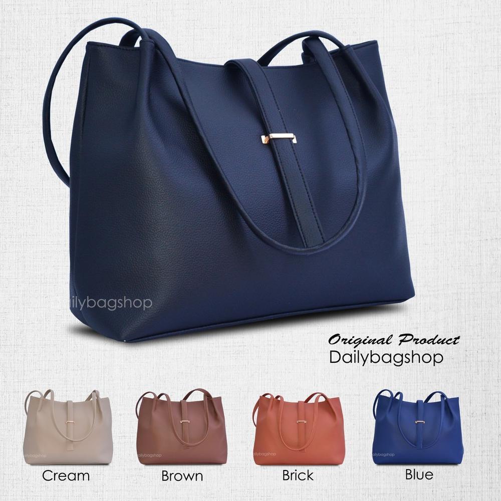 UT Tas Tote Wanita Remaja Daily Messy Tas Jumbo Kerja Kuliah Ukuran Besar Terbaru 2021 Kulit PU COD