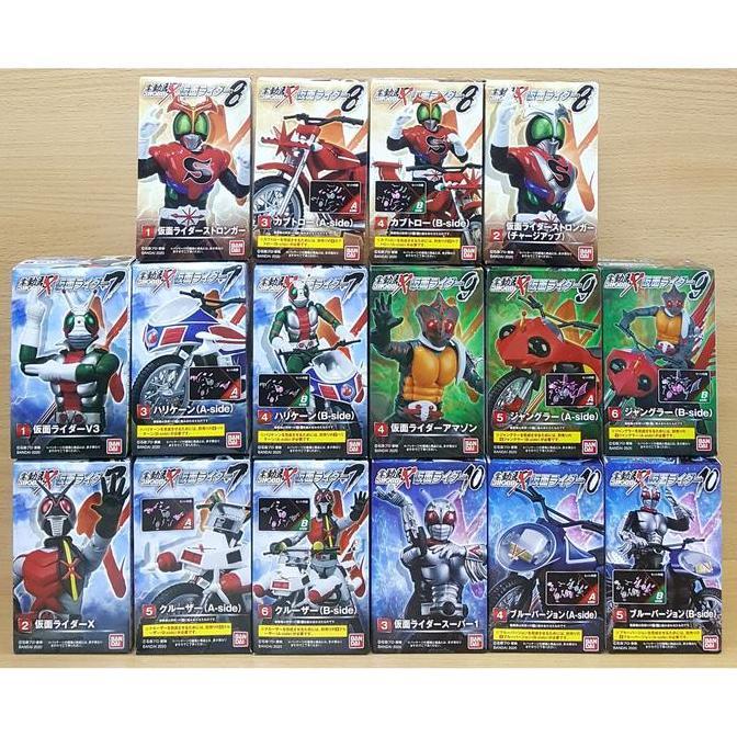 SHODO-X KAMEN RIDER SHOWA & RIDER MACHINE V3 X AMAZON STRONGER SUPER-1 KODE 693