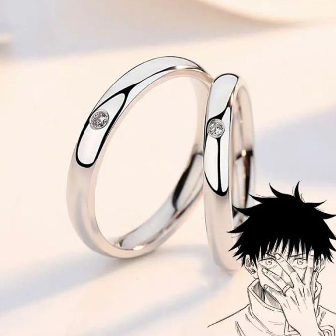 Cute- Cincin Couple Titanium Yuta Jujutsu Kaisen Ring Anime Yuta Okkotsu Free Box Love