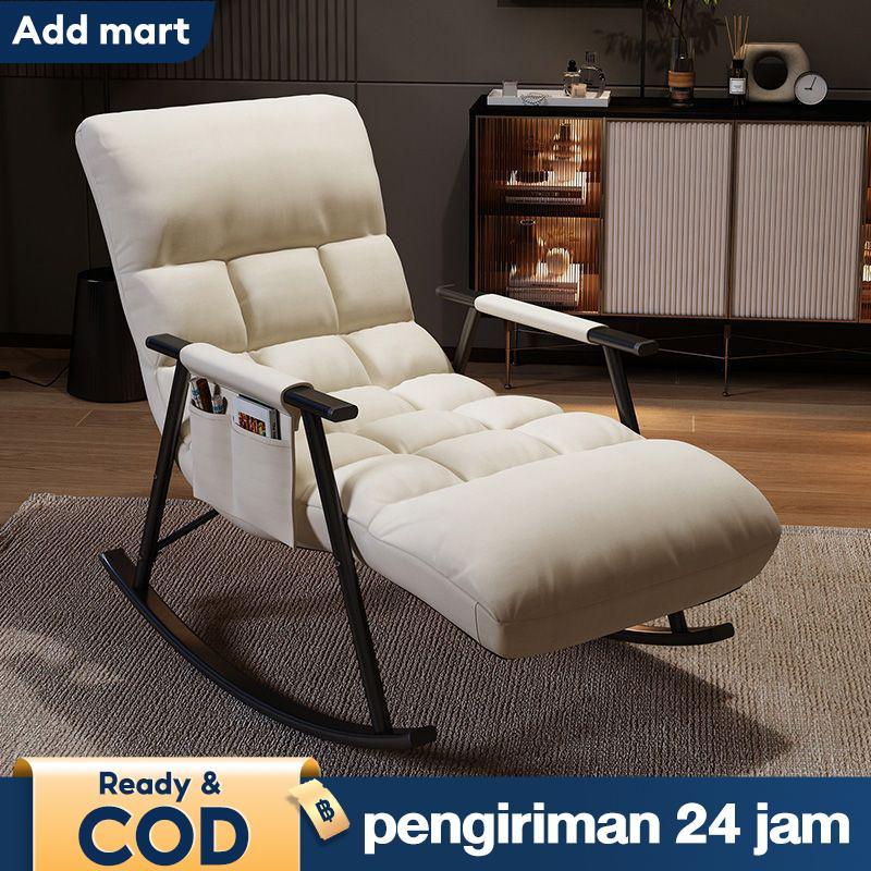 Kursi Goyang Bulu Domba - Sofa Bed Multifungsi 3In1, Tahan 150Kg