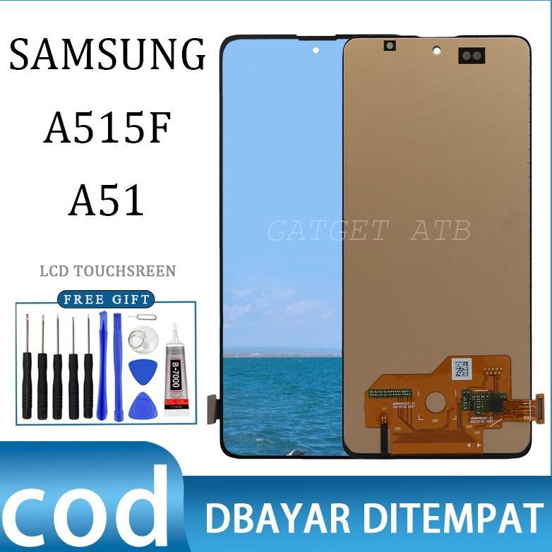 Nice- Original OemLcd Samsung A515F/ A51 Black Layar Sentuh Kualitas Tinggi Fullset Touchscreen(12 M