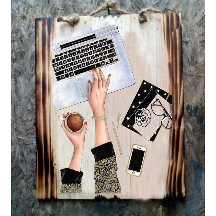 Hiasan Dinding Dekorasi Dinding Lukisan Coffee Kopi Hiasan Cafe