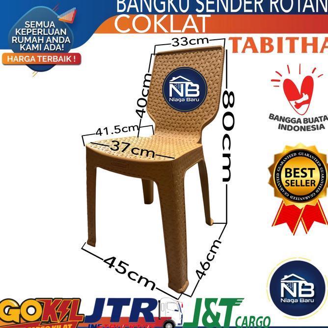 Kursi Sender Plastik Anyaman Rotan Tabitha