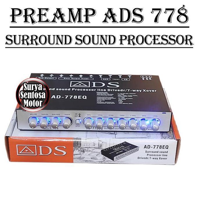 Promo Preamp Parametrik Equalizer Surround Sound Audio Mobil 7 Way Xover Diskon