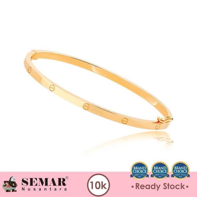 Terlaris Gelang Emas Charlotte Bangle Gold 10K Semar Nusantara