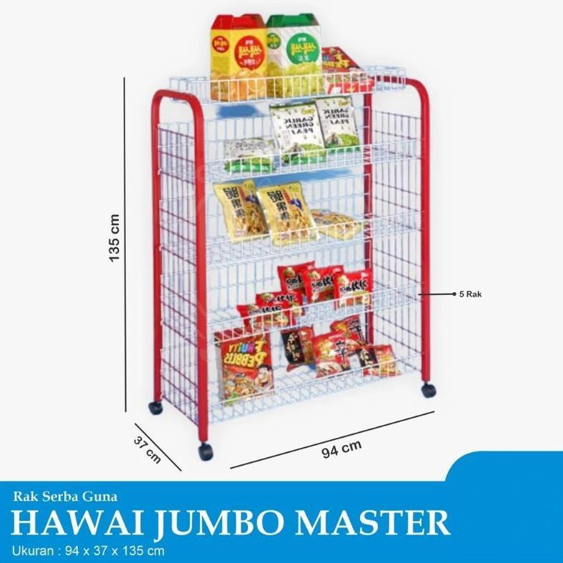 Rak Chiki Hawai Jumbo Master Rak Snack Rak Display