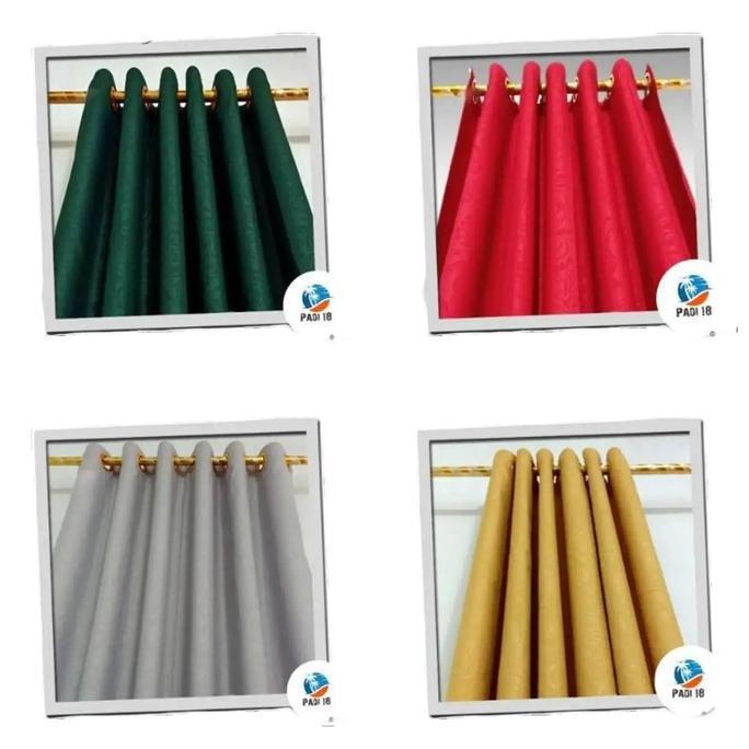 Romx- Gorden Polos Embos Smokring 12 Uk.135X220 Ruang Tamu Gold Tali