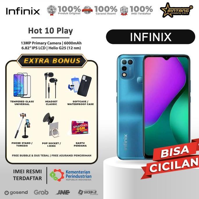 Terlaris Infinix Hot 10 Play Ram 2 32 Garansi Resmi