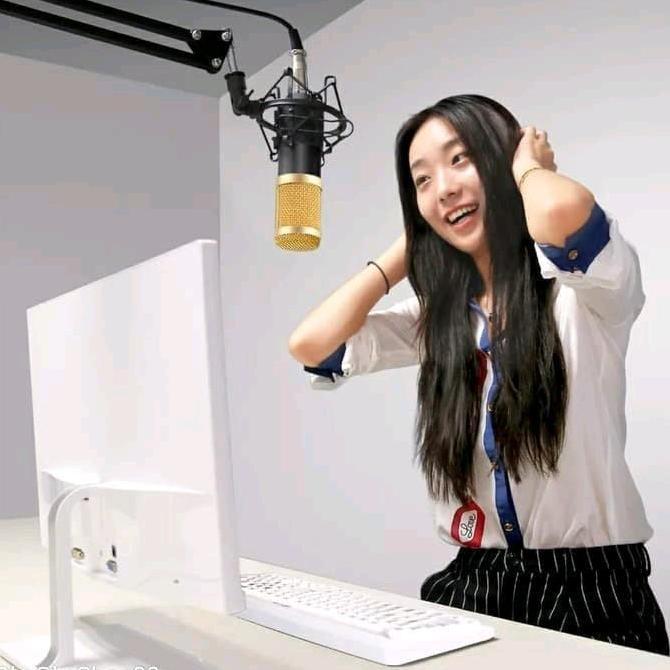 Volk- Mikrofon Condenser Bm-800 Alat Untuk Rekaman Studio, Musik, Dan Karaoke Termurah Microphone Mi