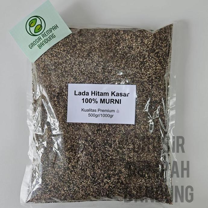 Lada Hitam Bubuk Kasar Murni / Rempah / Kualitas Terbaik