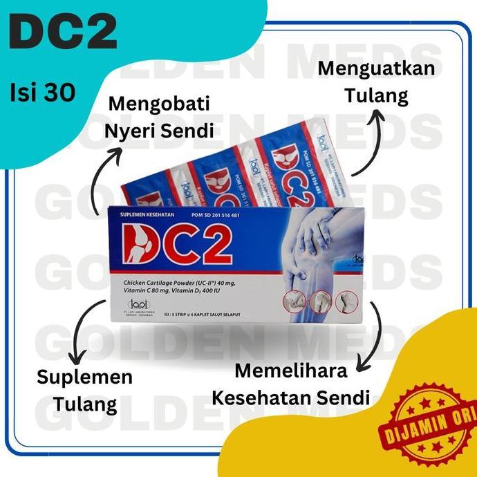 Vitmax- Dc2 | Dc 2 Vitamin & Suplemen Tulang | 1 Box 30 Kaplet