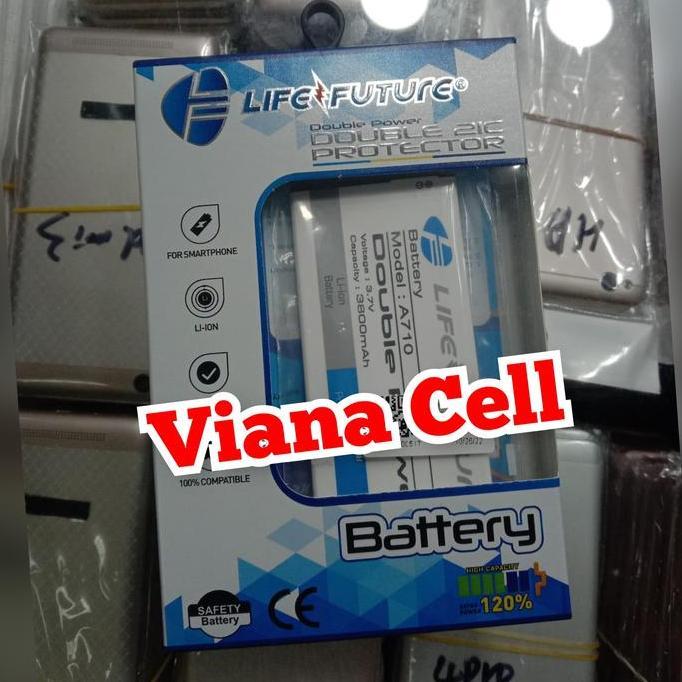 TERMURAH - DOBEL BATERAI BATREI SAMSUNG A7 2016 J6 PLUS DOUBLE POWER LIFE FUTURE