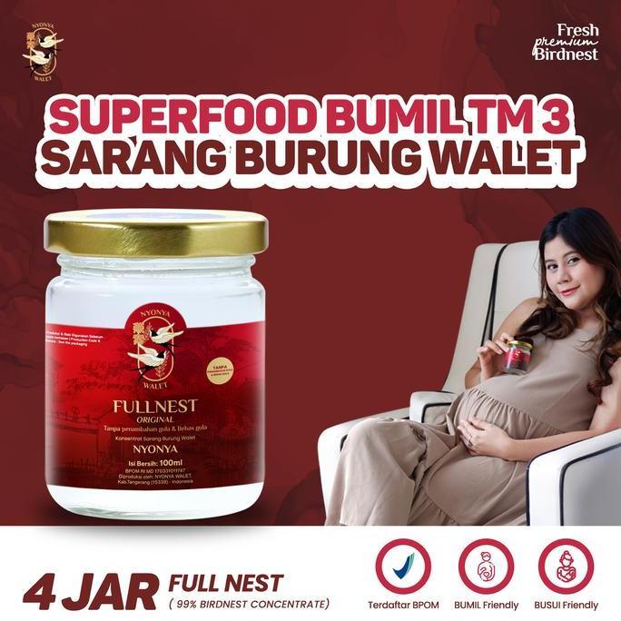 Ladyxy- Nyonya Walet - Minuman Sarang Walet - Bird Nest Drink - Full Nest (99% Bird Nest) - Box 4