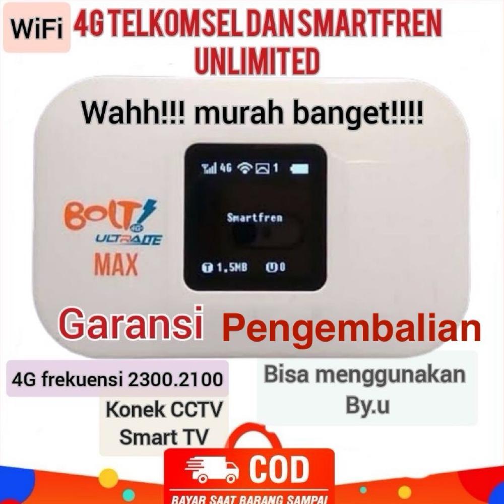 Modem wifi 4G unlock smartfren dan telkomsel bolt aqualia   frekuensi jaringan 2300 / band 40.