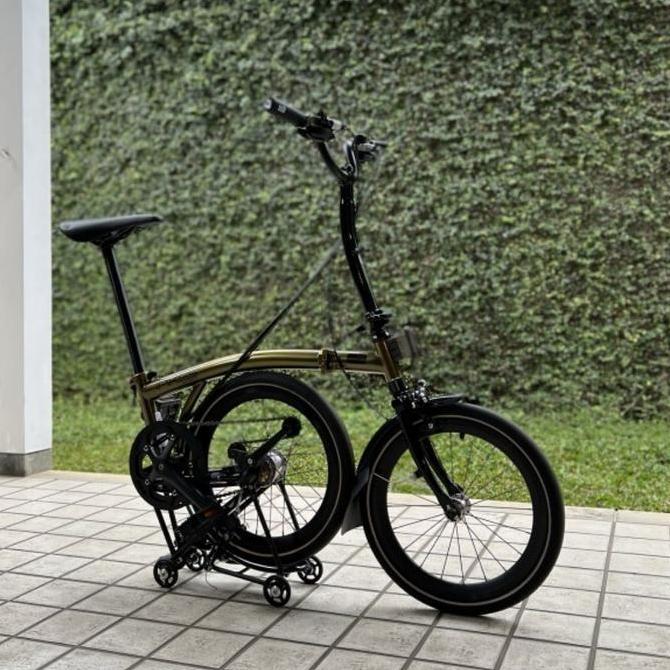 Terlaris Promo Cuci Gudang Sepeda Lipat Element Pikes Gen 2 Gen2 Goldie Limited Edition