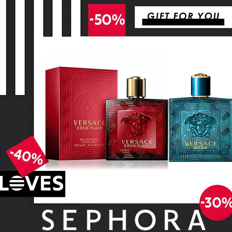 Versace Eros Flame EDP 100ML / Versace Eros EDT 100ML / Versace Eros EDP 100ML
