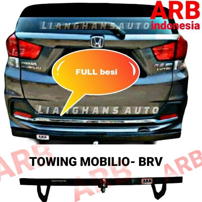 TOWING BAR ARB PENGAMAN BEMPER BELAKANG FULL BESI MOBILIO BRV
