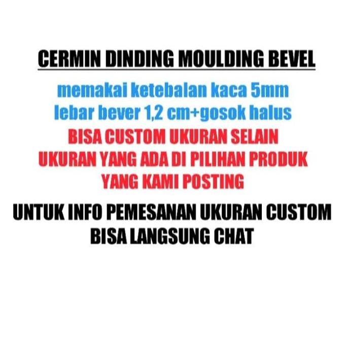 Dkrs- Kaca Cermin Bevel Diagonal/Cermin Bevel/Cermin Wajik Dinding
