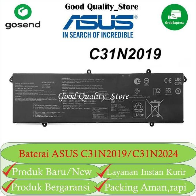 TERMURAH - Baterai laptop Asus PRO 14X M7400 C31N2019 C31N2024 Original