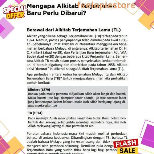 Alkitab Anak Kristen Kecil TB2 034 Astronot Terjemahan Baru 2 LAI Mini Sampul Tali Viral