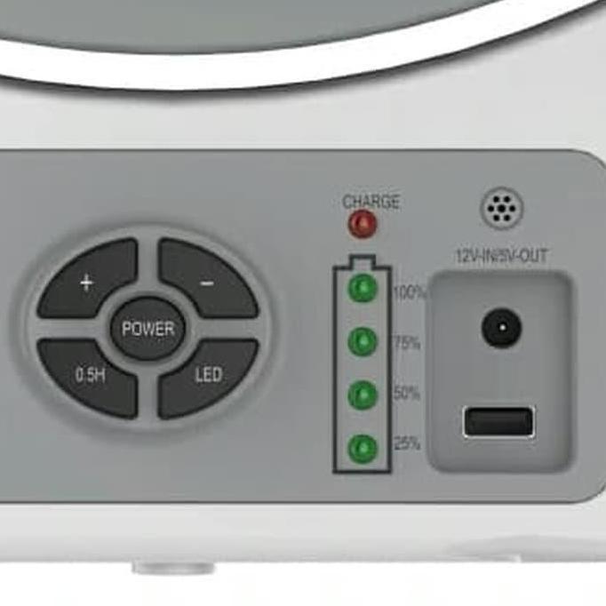 Krisbow Kipas Angin Dengan Lampu Darurat 30 cm / Emergency Box Fan 12" Promo