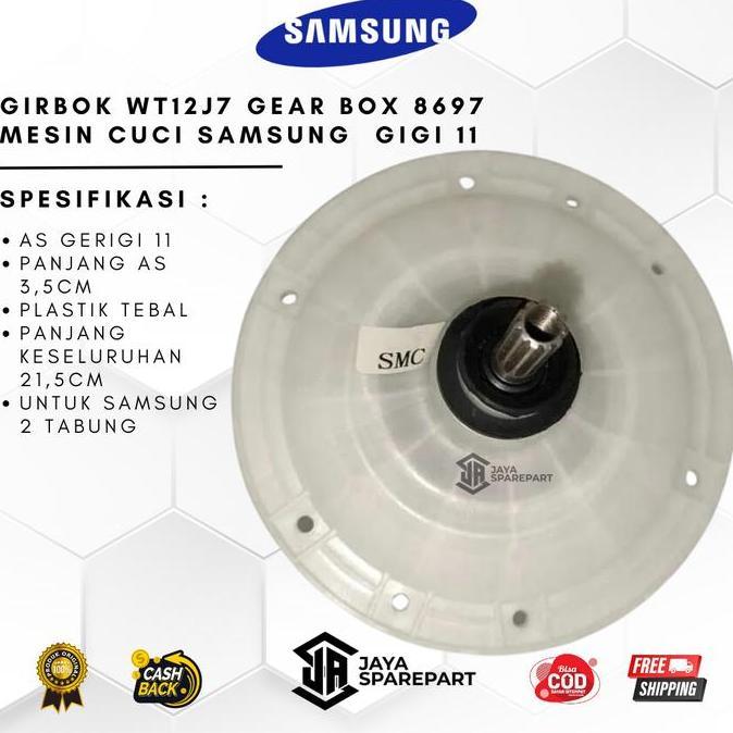 GEAR BOX 8697 MESIN CUCI SAMSUNG WT12J7 JAYASPAREPART BANDUNG DISKON