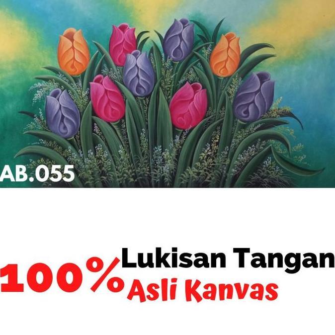 Lukisan Dinding Bunga Besar Lukisan Kanvas Hiasan Dinding Ruang Tamu Kode 780