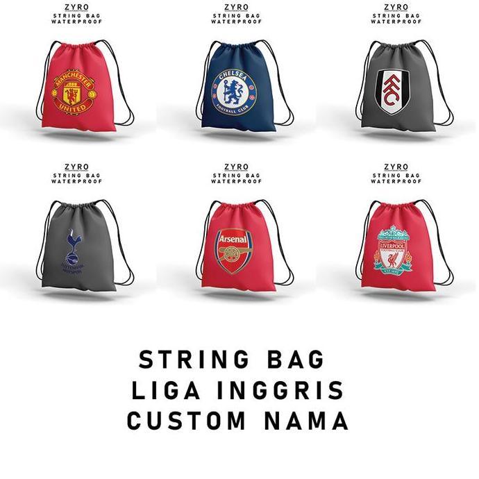 String Bag Bola | Tas Serut Liverpool | Liga Inggris | Custom | Tas Bola | Zyro Project