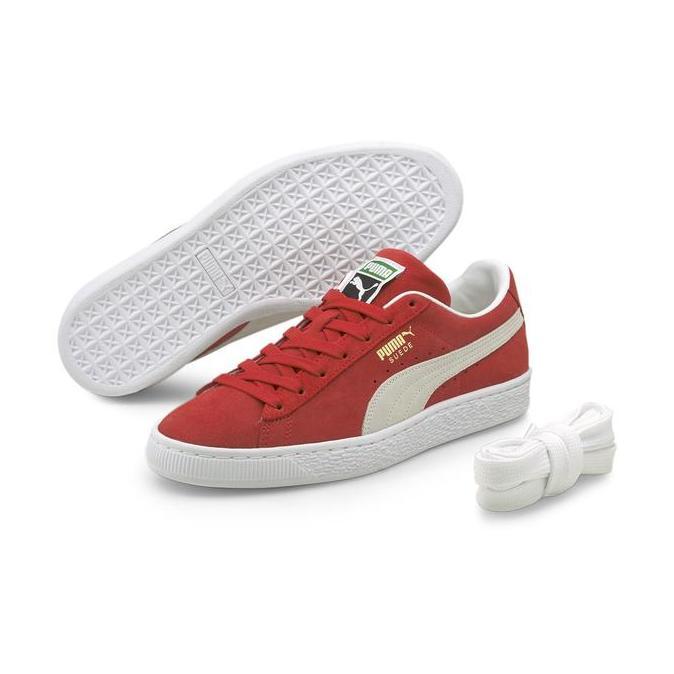 Sepatu Casual PUMA Suede Classic XXI High Risk Red-White 374915 02